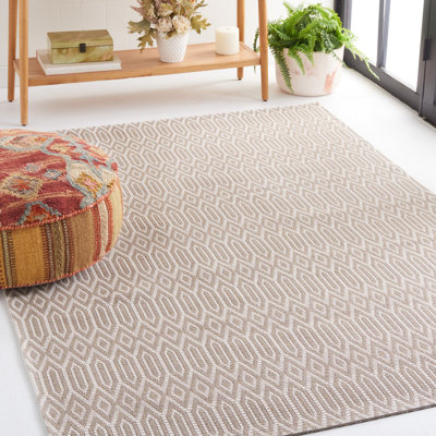 Tapis géométrique en coton 405 Martha Stewart
