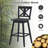 Luvine Swivel Solid Wood Counter Stool-335806298-335806293