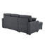 Canapé-lit et chaise longue réversible de 85 po de large Areebe-748837000