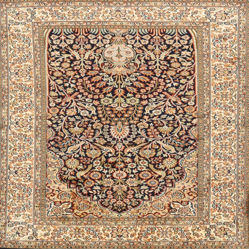 Alishia Oriental Indoor Rug, Square 5'