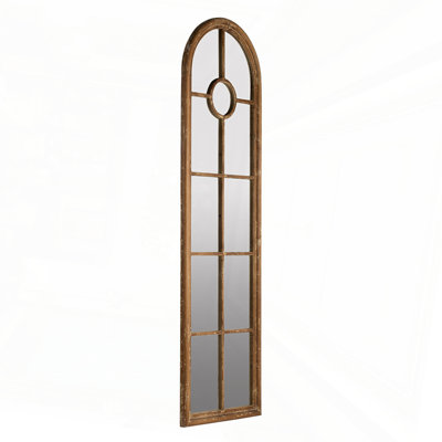 Half-Round Elongated Mirror