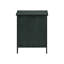 Table de chevet antique en placage bleu