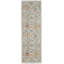 Karina Hand Knotted Wool Floral Area Rug in Orange/Yellow/Ivory-744129895