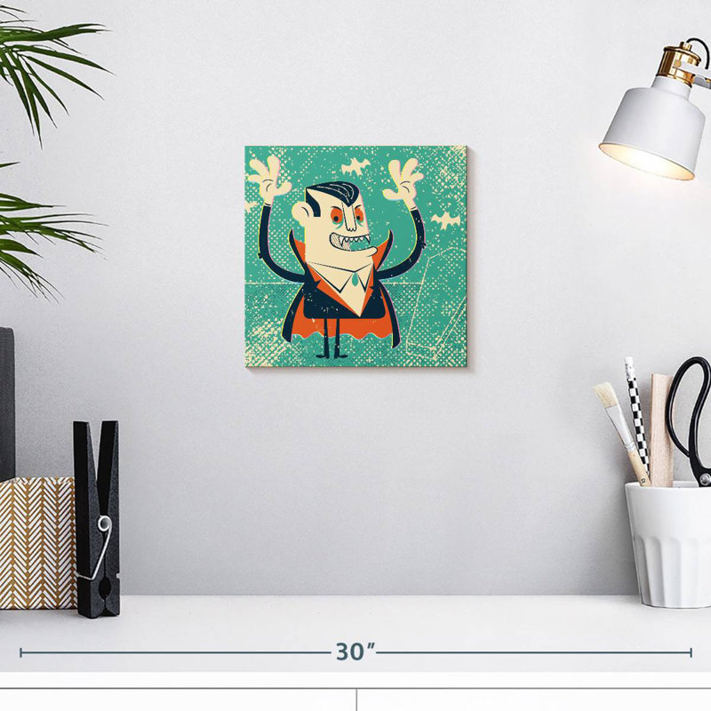 Kelan Cartoon Vampire, 10" H x 10" W