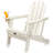 Patio HDPE Folding Adirondack Chair With Cup Holder-1470154589