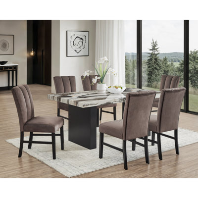 Table de salle à manger rectangulaire 1Pc