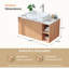 Meuble-lavabo simple avec comptoir en pierre frittée Dexheart-1798174535-1788854393