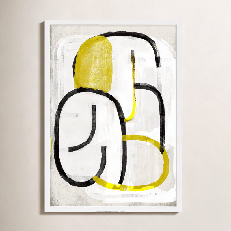 Somewhere By Studiom - Framed Wall Art, 50" H x 35" W x 1.25" D, White
