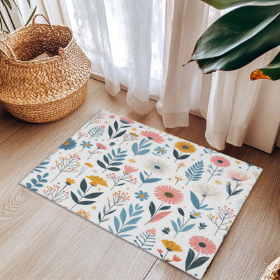 Tapis tressé Warm Garden Blooms