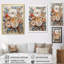 Couronne botanique beige «Unity» sur toile-241445521-241445522