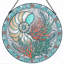 Panneau de vitrail Ocean Shell - 7,8H-1078728371