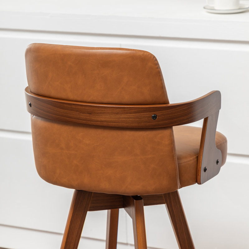 Tabouret de bar pivotant Jarissa, Brun