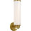 Percy 14" Single Bath Sconce with White Glass