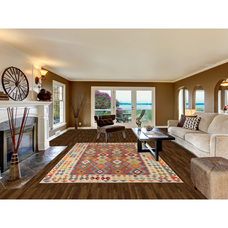 Tapis en laine South Western Kilim 7 x 10