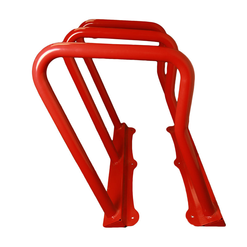 Support pour 6 vélos, Rouge