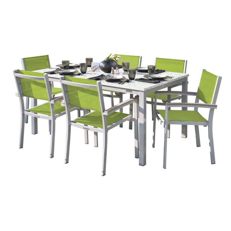 Travira Outdoor Dining Table, Ash