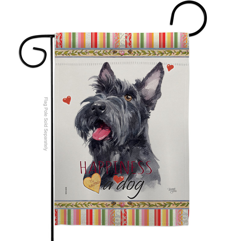 Coussin décoratif à 2 faces en polyester 20 x 13 po Bulldog Happiness-impressions Drapeau pour la maison, Terrier écossais