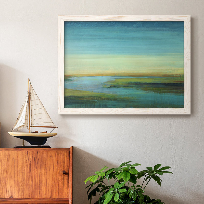 " The Flow ", White, 18" H x 26" W x 1.5" D