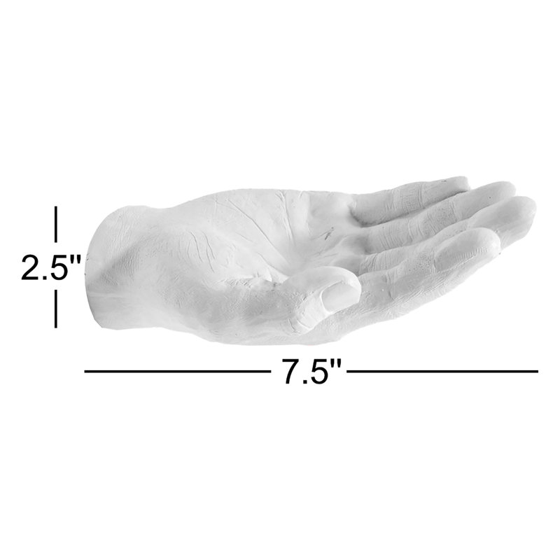 Support mural blanc Semra - 7,5 po de long