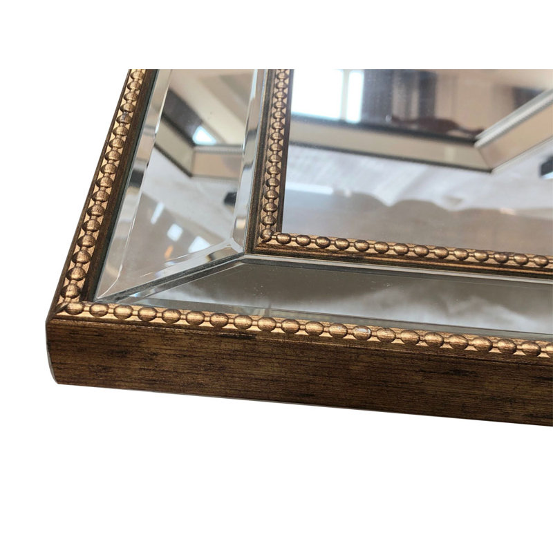 Epifanio Rectangle Wall Mirror, Gold