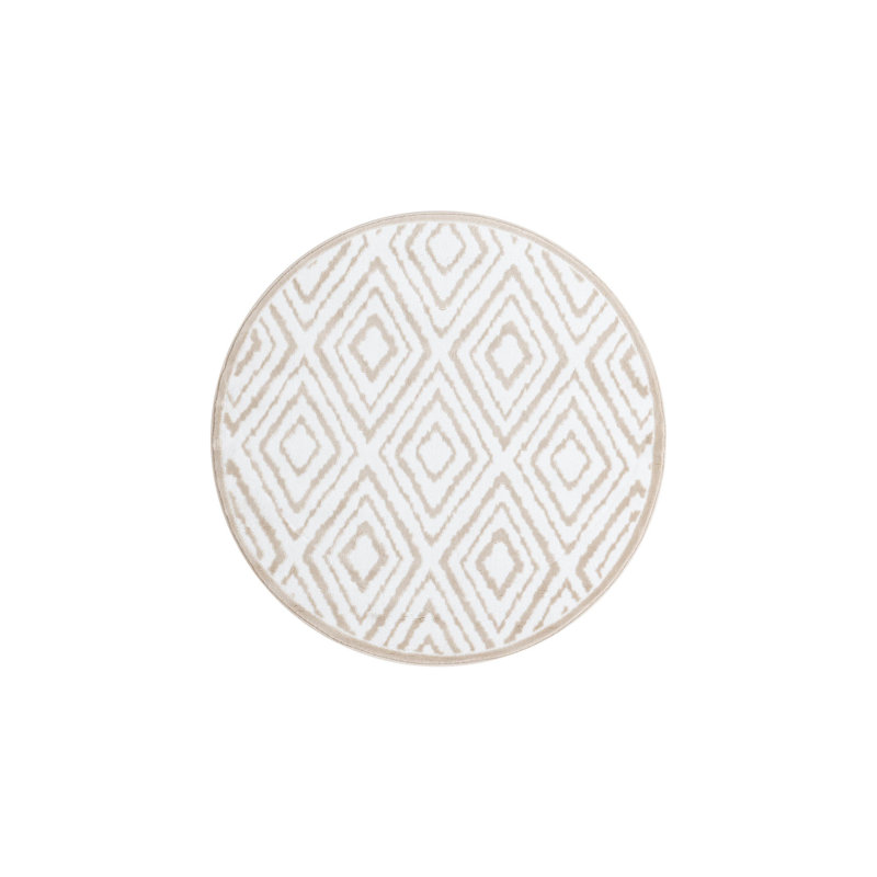 Amose Abstract Indoor Rug, Round 4'