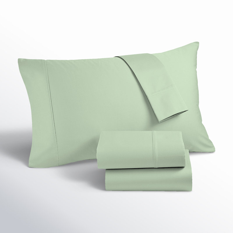 Ensemble de draps Ultimate Percale 100% coton, Ensemble de draps pour lit double avec 2 taies d'o, ISE