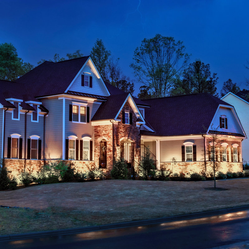 Set of 8 Black Low Voltage LED Outdoor Spotlights