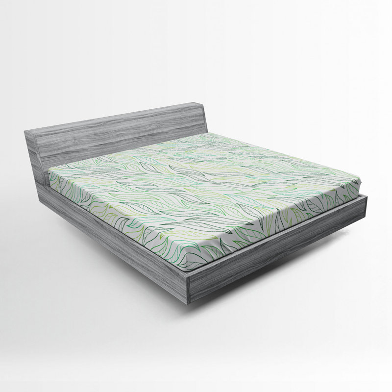 Microfiber Floral Fitted Sheet, Queen Fitted Sheet