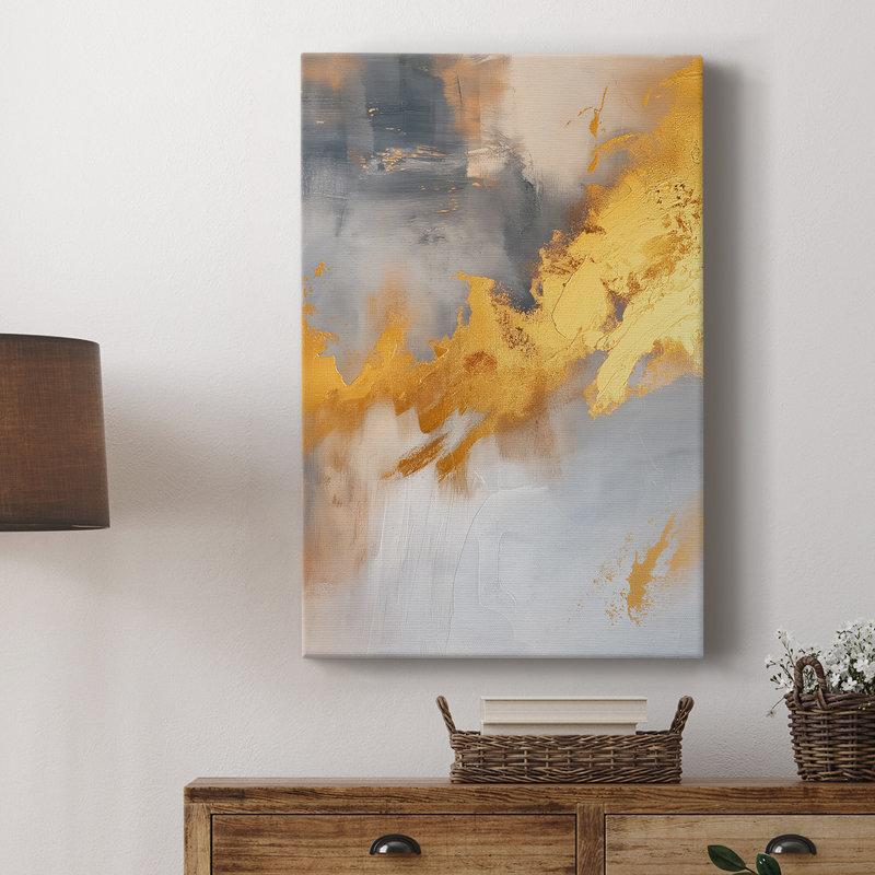 Série ABSTRACT CDXL - Toile tendue avec châssis de qualité supérieure - Prêt à être accroché, H 27 po x l 18 po