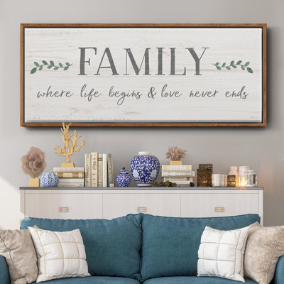 Love Never Ends- Framed Canvas
