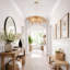 Luminaire suspendu en rotin 3 lumières en rotin Boho Coastal