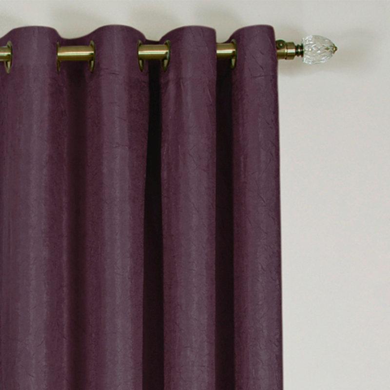 Panneau de rideau simple occultant avec œillets Tansey, Violet, l 50" x L 84"