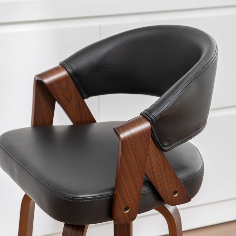 Tabouret de comptoir pivotant Ayala, Black