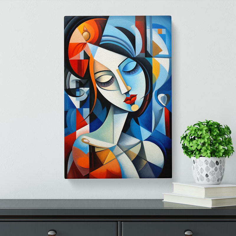 Courtesan Cubism No.2 - No Frame Print, 76cm H x 50cm W x 3cm D