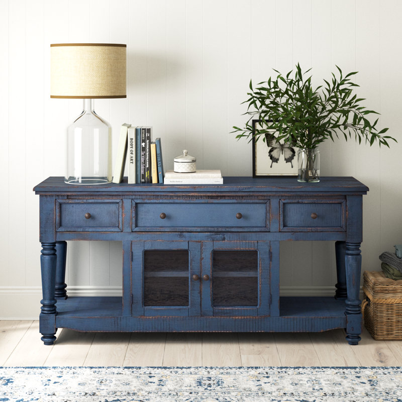 Meuble télé Griselde, Bleu très foncé