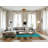 Machine Washable Checkered Green Area Rug-1815876645
