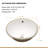 16.5"X13.4" White Ceramic Oval Undermount Bathroom Sink With Overflow