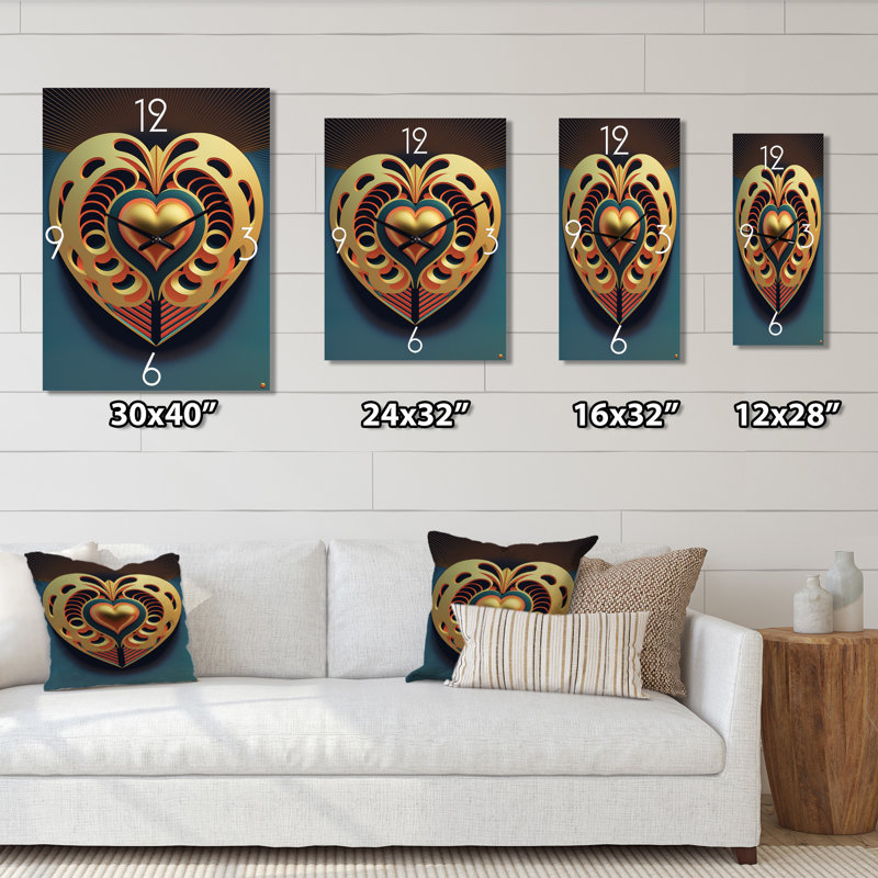 Jeckson - Horloges murales abstraites romantiques, Grand