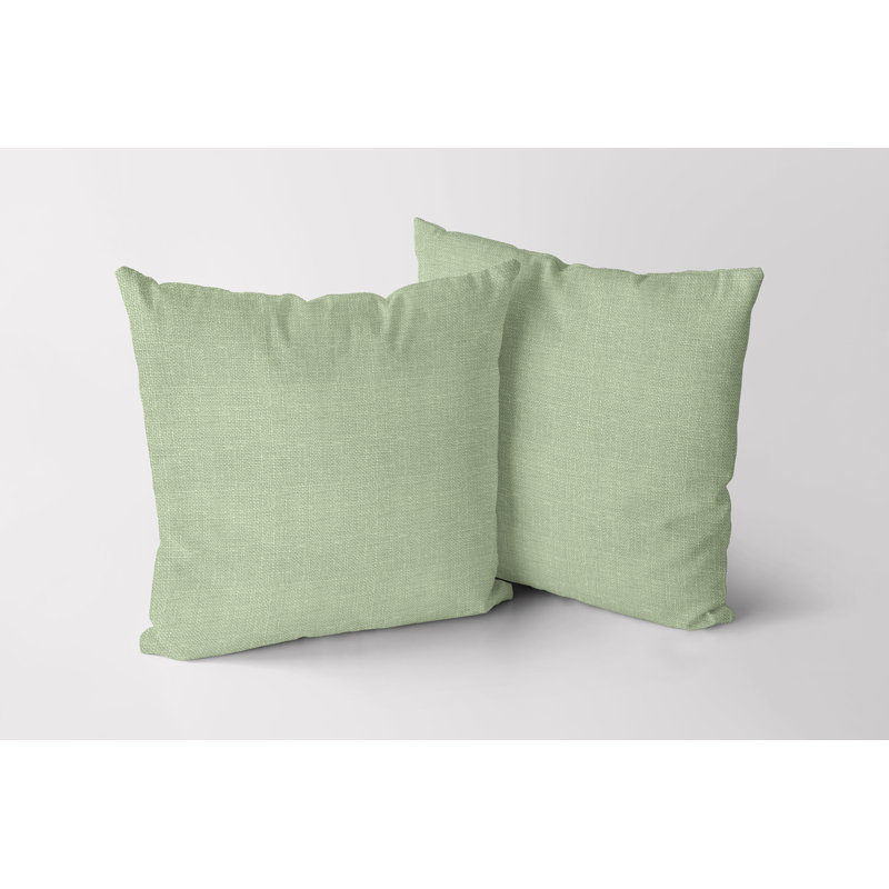 Housse de coussin carré S&G Slubb, Écume de mer, 20 po X 20 po