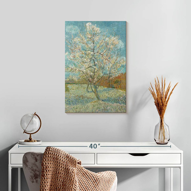 Harnek The Pink Peach Tree, 24" H x 16" W