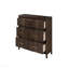 Commode 6 tiroirs de style moderne en bois de noyer