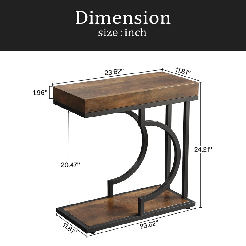 Table compacte de couloir, table de chevet, table de bout