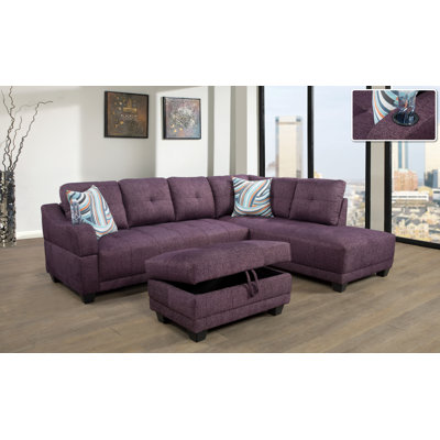 Gastonville Upholstered L-Shaped Sectional