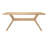 Muhsina Cross Leg Rectangular Dining Table-804823877-786504166