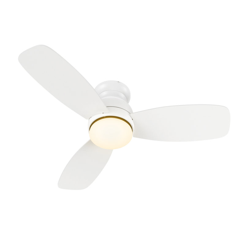 Ventilateur de plafond 44 po avec télécommande, ensemble d'éclairage inclus., Blanc