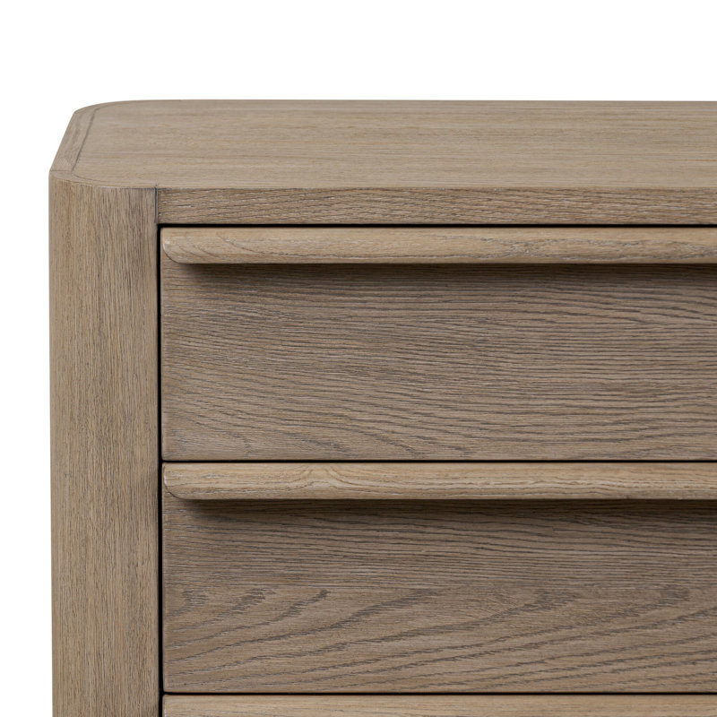 Primrose Nightstand-Natural Flat Oak Veneer