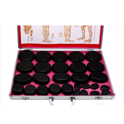 Hot Stones Massage Set 28 Pcs Hot Stones Massage  Massage Stones for Professional or Home Spa