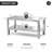 Mirrored 2 Tiers Coffee Table With Led, Rectangle Mirrored Coffee Table With Crushed Diamond And Stainless Steel Legs, Coffee Table For Living Room