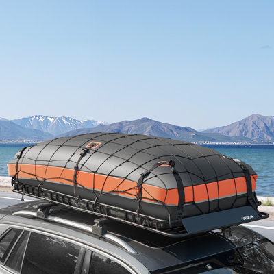 Roof Rack Basket, 84 x 39 x 4.1 in, Universal Rooftop Cargo Carrier with 7.9 x 3.9 x 10.2 in Cargo Bag, Net, Ratchet Straps, 250 lbs Max Load Capacity Car Top Luggage Holder, for SUV Truck Car