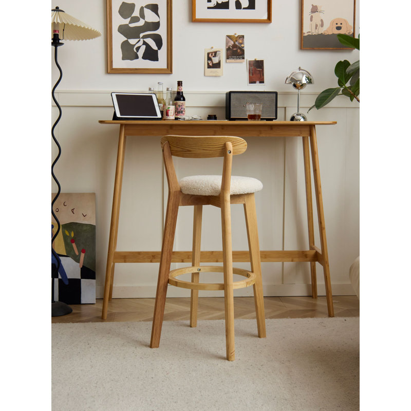 Ensemble de 2 tabourets de bar Chu, Blanc